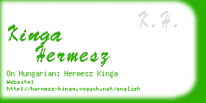 kinga hermesz business card